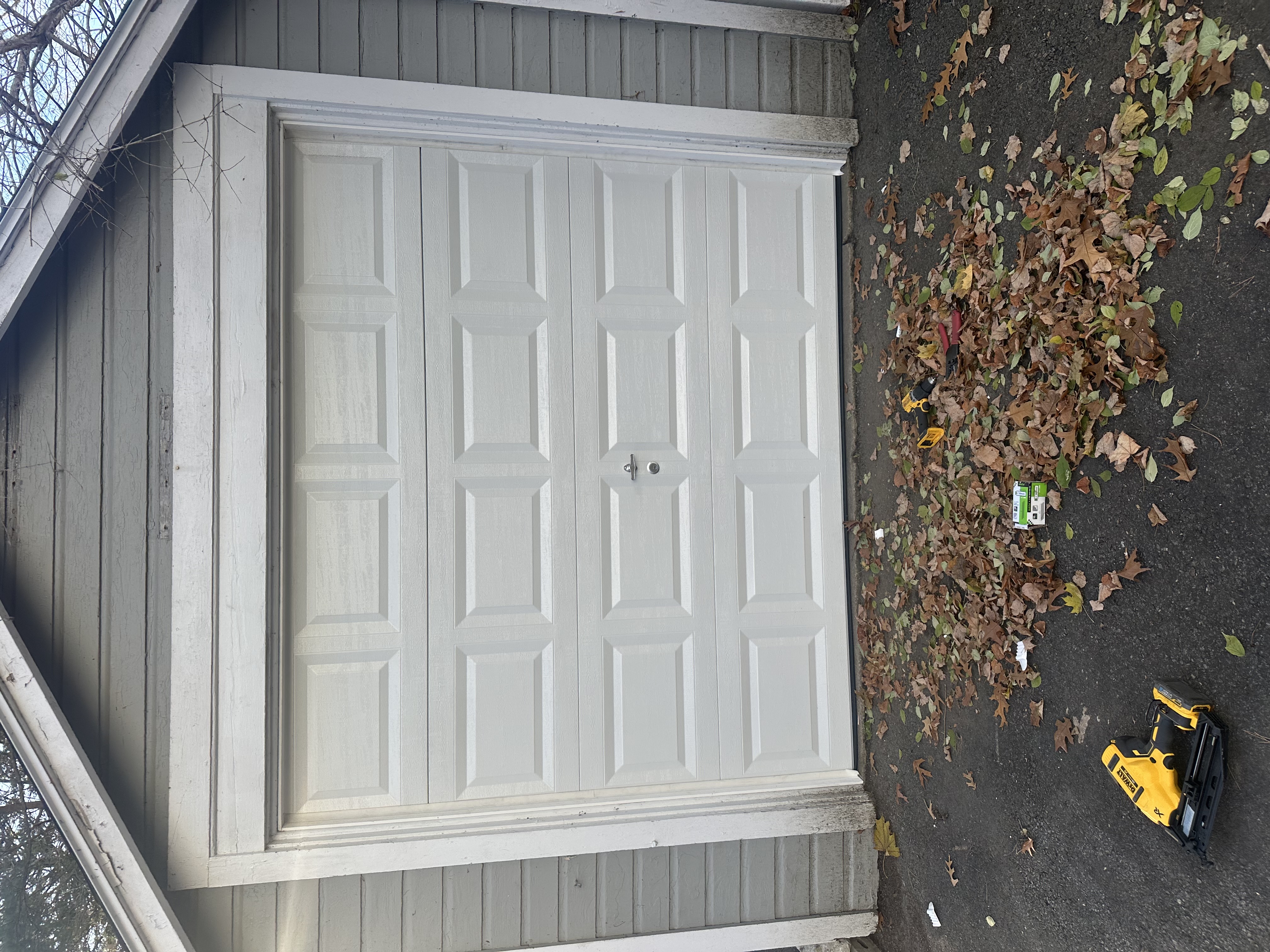 Professional garage door repair work